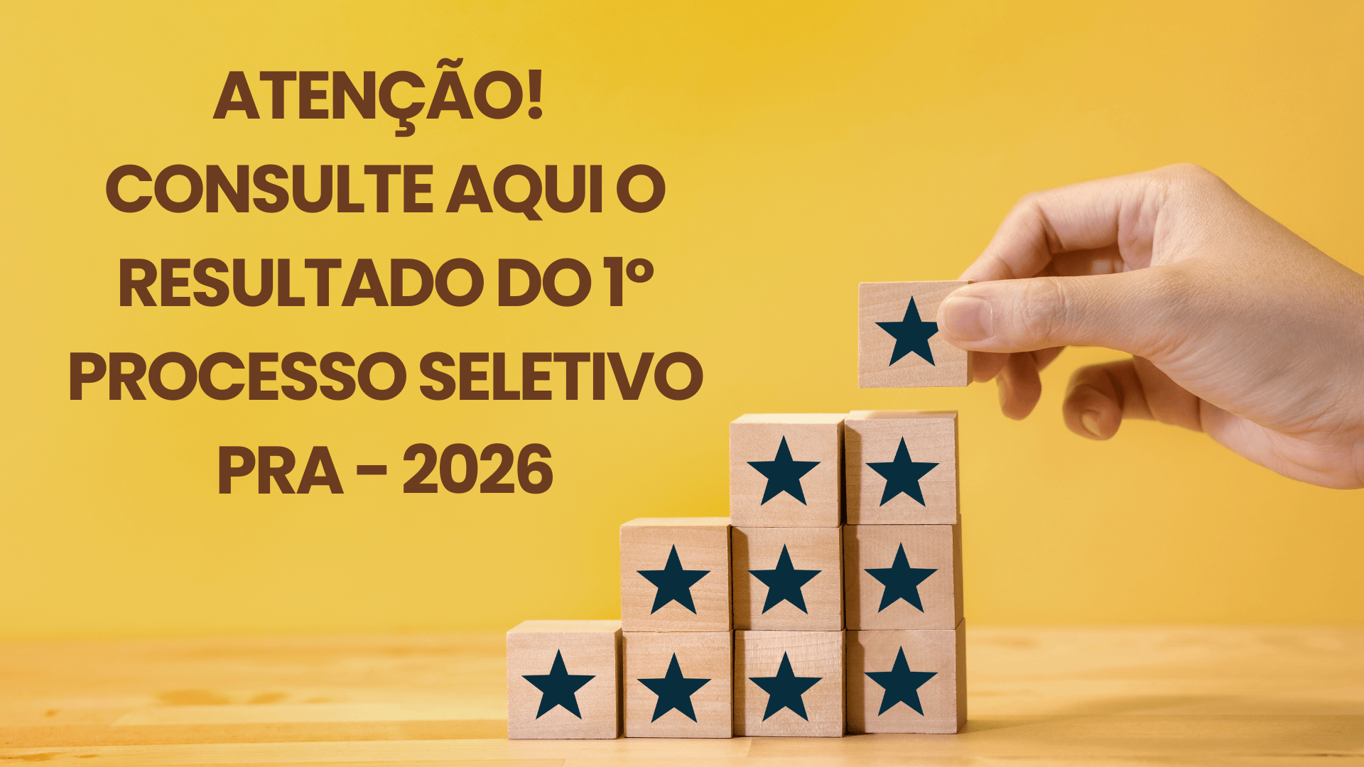 ATENÇÃO: Resultado do 1º Processo Seletivo NGPR 2026 (1ª Rodada)