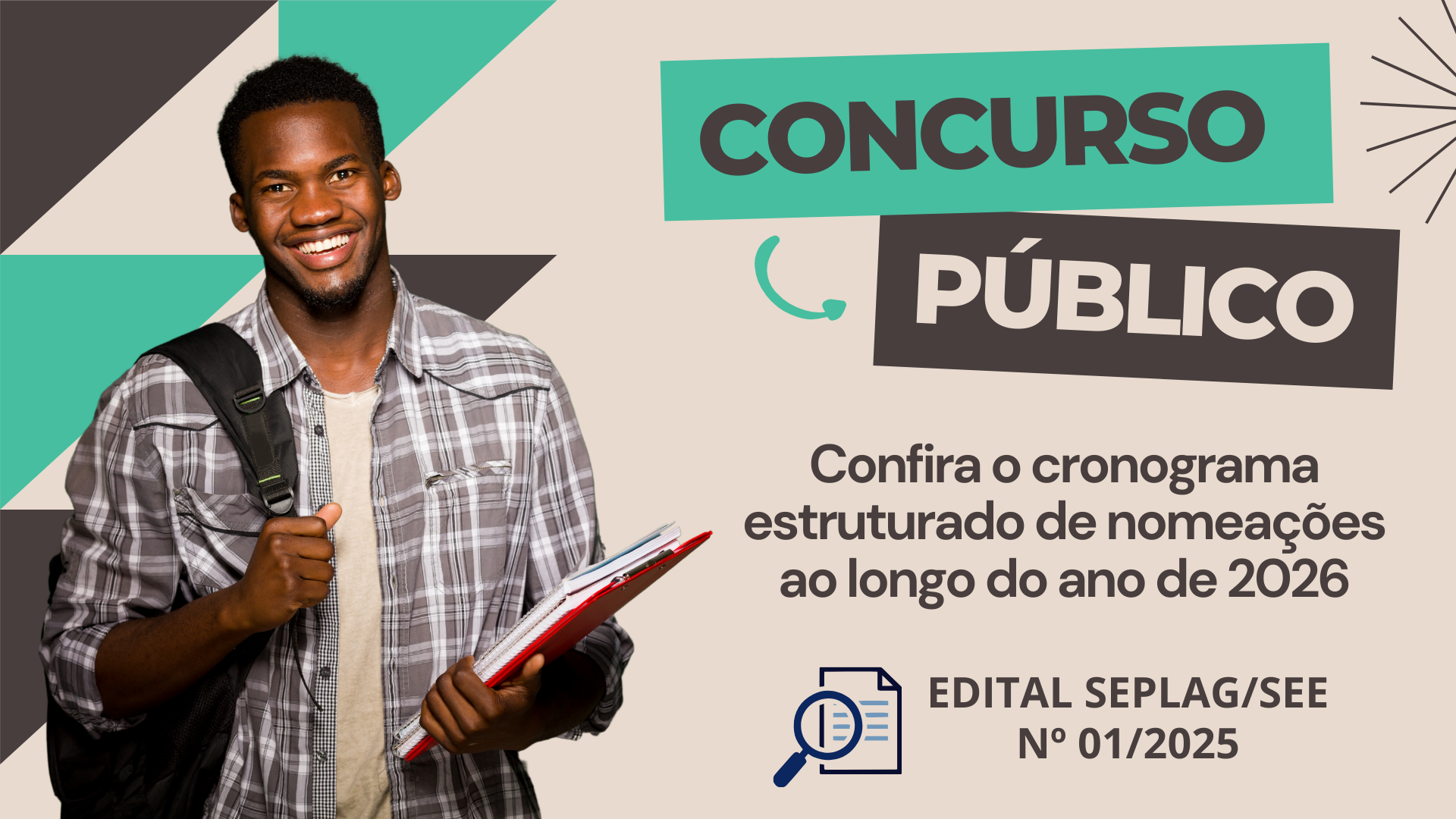 Concurso público: novo cronograma é divulgado pela SEE/MG